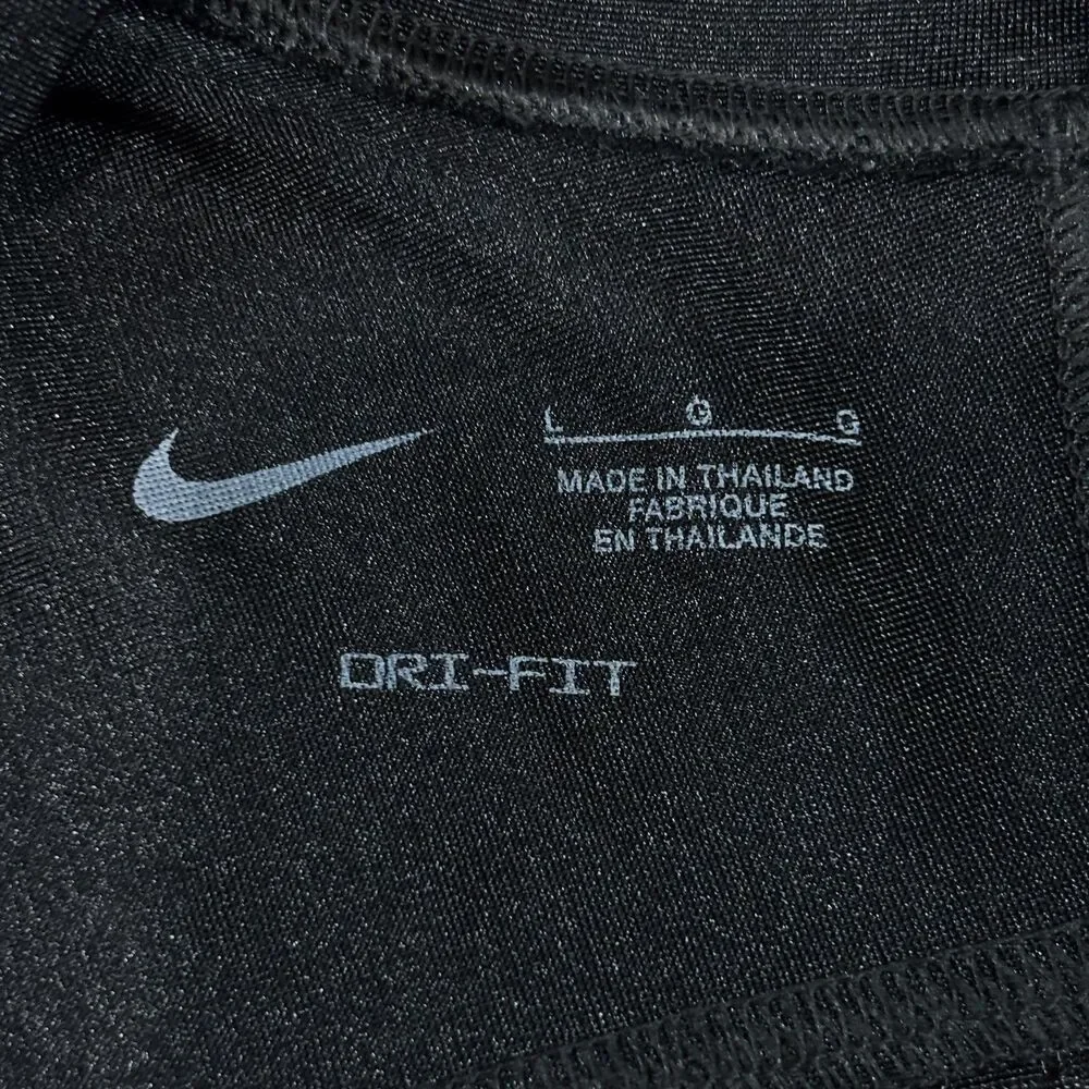 Nike Mesh Football Jersey Shirt Youth Large Black Blank Practice DJ5779-010